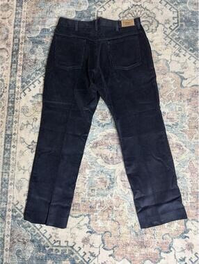 Vintage LL Bean Corduroy Pants Mens 33x30 Classic Fit Navy